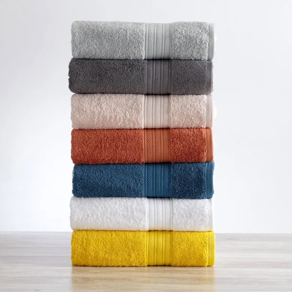 Great Bay Home Eco-Friendly Anti-Microbial 6 Piece Towel Set Blue