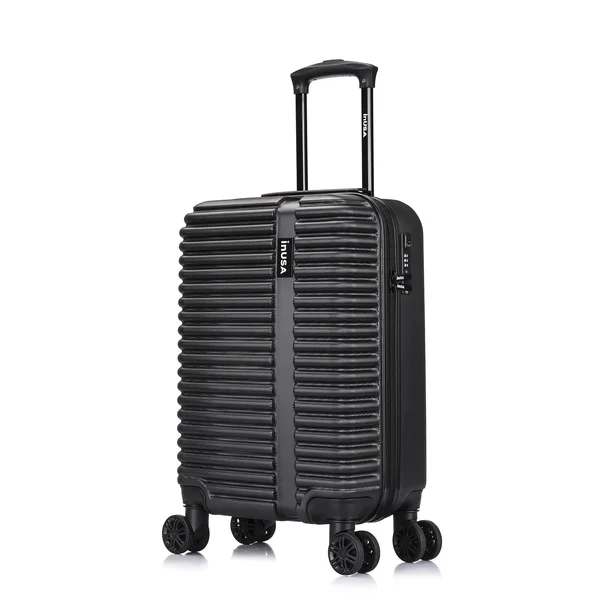 InUSA Ally 20 in. Navy Blue Lightweight Hardside Spinner Carry on