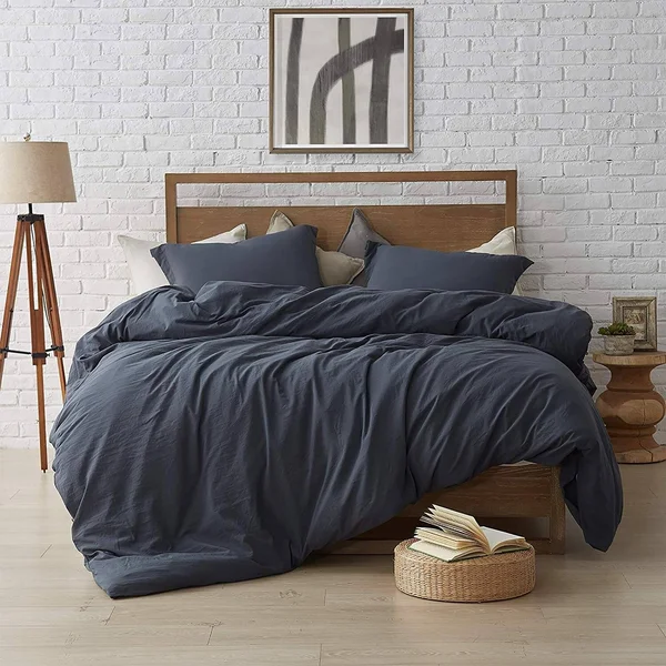 Duvet Cover - Natural Loft Twin XL, Size: Twin-XL, Black