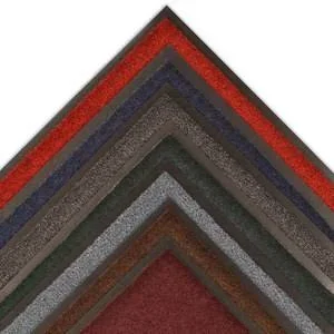 Notrax Sabre 130 Red-Black Indoor Decalon Carpeted Entry Mat - 60 ft Width - 3 ft Length - Vinyl Backing Material - 130 3 x 60 R