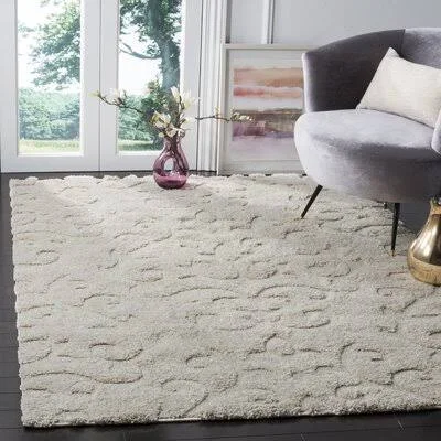 Charlton Home Diederich Geometric Beige Indoor Area Rug - Size: Rectangle 3'3 inch x 5'3 inch