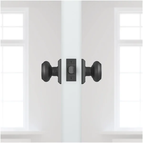 Traditional Privacy Door Knob with Traditional Square Rose Baldwin Finish: Venetian Bronze