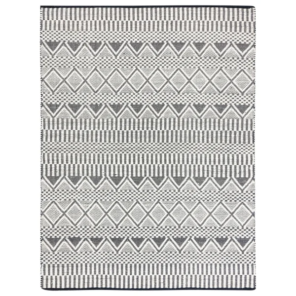 Safavieh Natura Rug Collection NAT853A - Ivory, Black - 9& x 12&