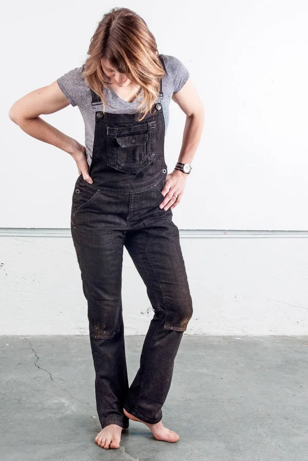 Dovetail Workwear Freshley Overall Black Denim