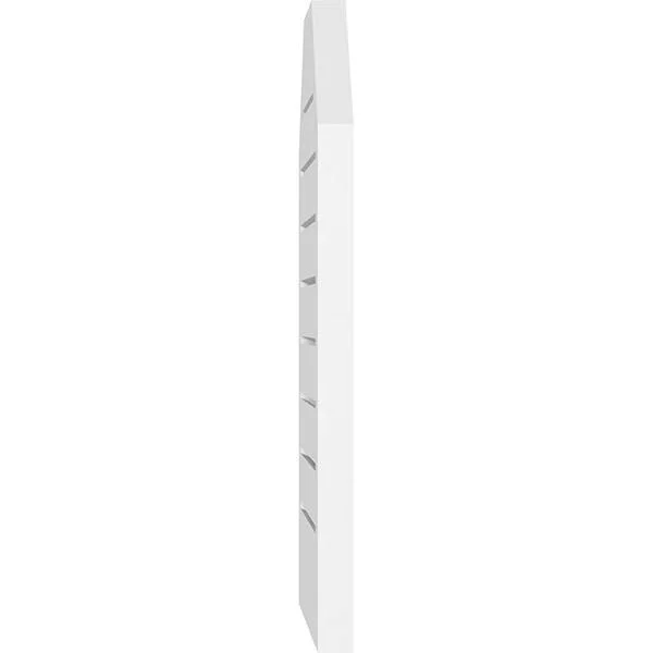 Ekena Millwork GVPOT30X3602SF 30x22W x 36x22H Octagonal Top Surface Mount PVC Gable Vent: Functional - w/ 2x22W x 1-1/2x22P Brick