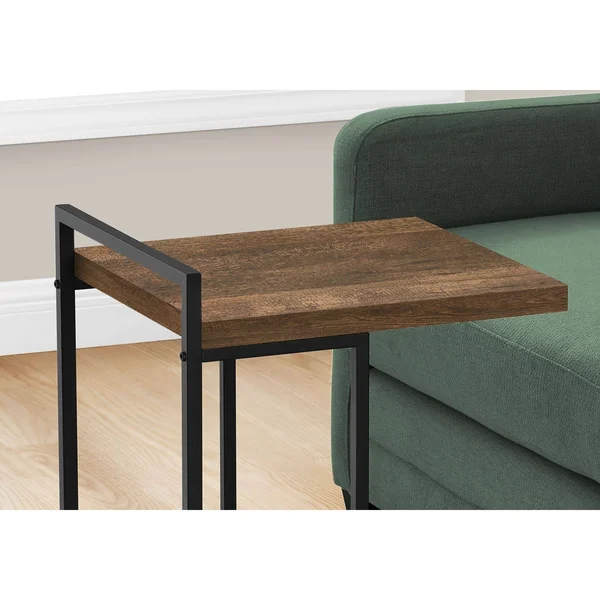 Monarch Accent Table - 25x22H - Brown Reclaimed Wood - Black Metal (I 3630)
