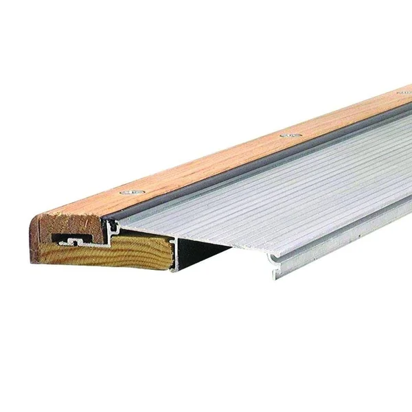 M-D Building Products Adjustable 5-5/8 in. x 40.5 in. Aluminum and Hardwood Sills - Inswing Threshold - Brown
