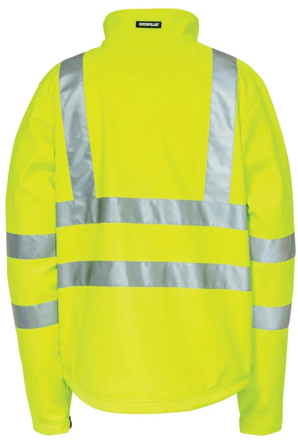 Caterpillar Men's Hi Vis Soft Shell Jacket - Yellow