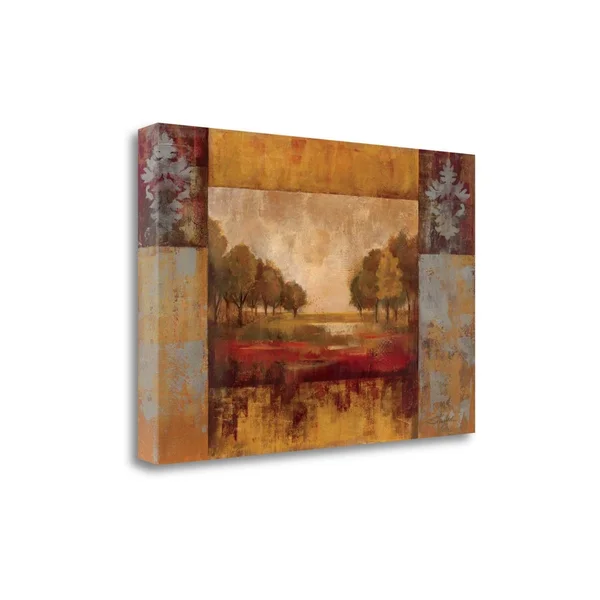 Tangletown Fine Art 20x22 x 29x22 Landscape in Gold Giclee Print on Gallery Wrap Canvas