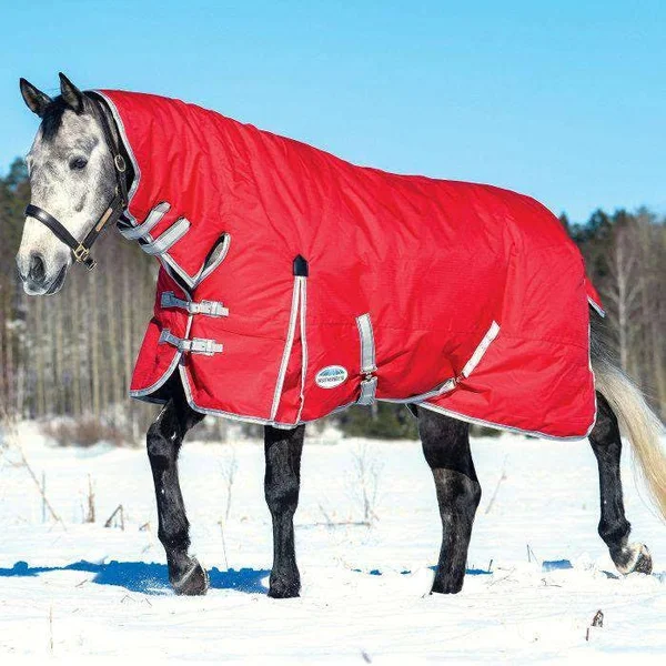 Weatherbeeta ComFiTec Classic Combo Neck Heavy - Red/Silver/Navy