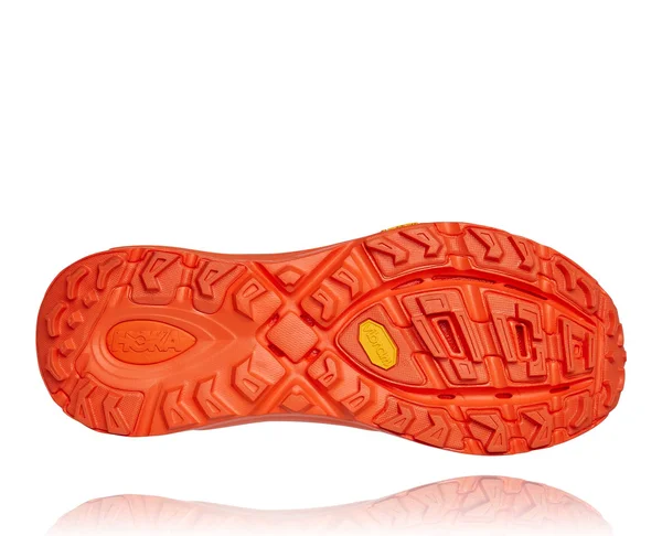 Hoka One One Men's Mafate Speed 3 Shoe - 7 - Provincial Blue, Carrot