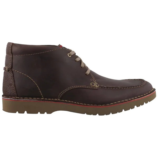 Mens Dark Brown Leather Clarks Vargo Rise Size 11.5