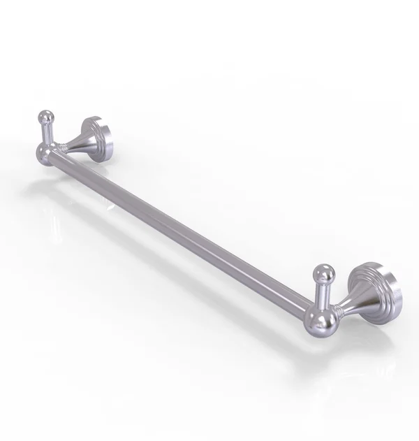 Allied Brass Sag Harbor Collection 30 Inch Towel Bar With Integrated Hooks, Clear