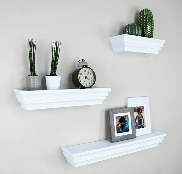 Ballucci Victorian Wall Ledge and Shelf - 12 inch, 16 inch, 24 inch, Set of 3, White