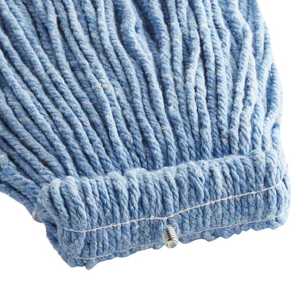 Rubbermaid Premium Bolt-On Cut-End Blended Mop, 20 oz, Blue, 12/Carton