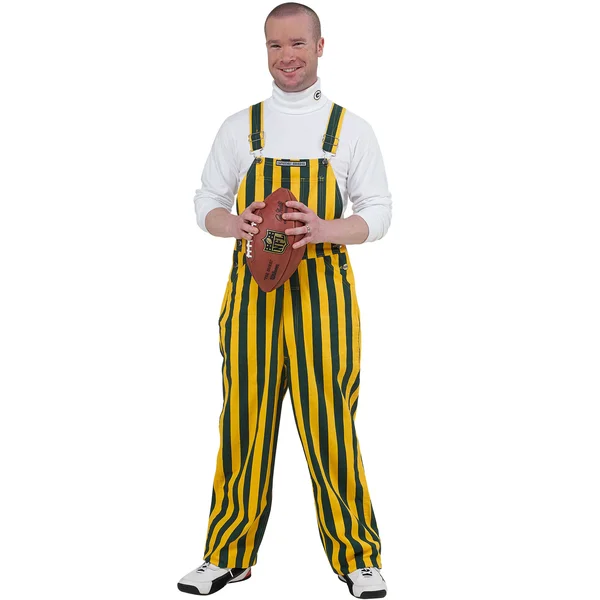 Game Bibs Green & Gold Overall Bibs