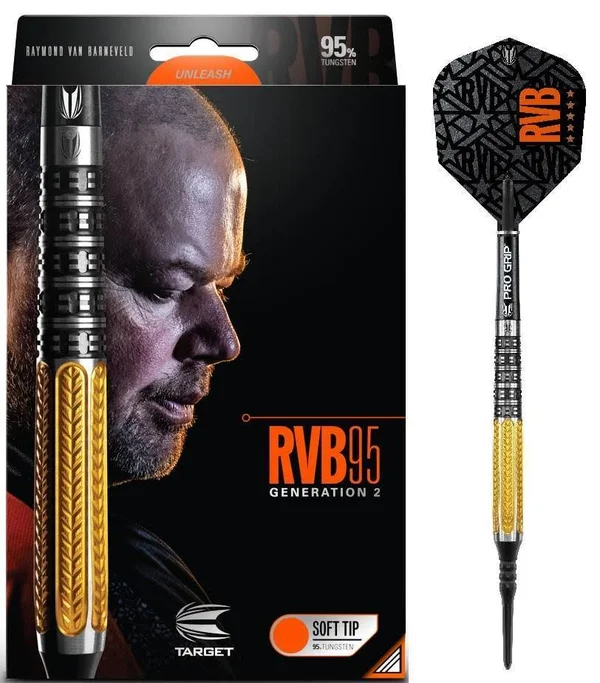 Target Raymond Van Barneveld RVB Gen 2 Soft Tip Darts - 17gm