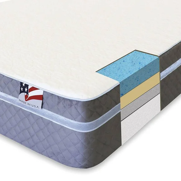 Lilium Brown Full Euro Pillow Top Mattress by Furniture of America