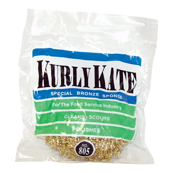 Kurly Kate Brass Scrubber, 72-carton