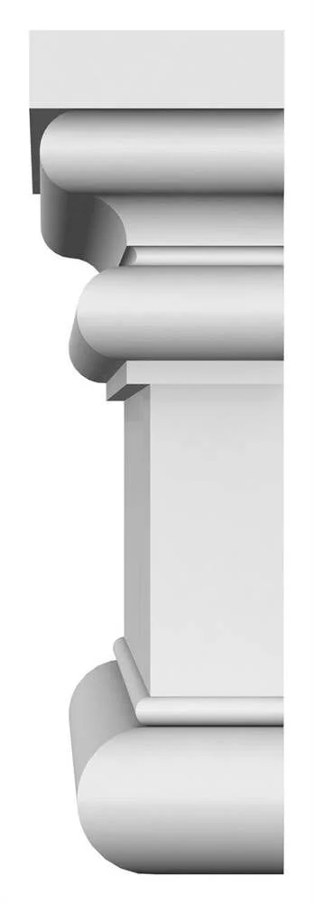97 inch Bottom Width x 101 3/8 inch Top Width x 8 5/8 inchh x 3/8 inchp Bedford Crosshead