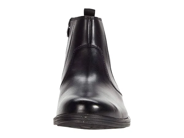 Clarks Mens Whiddon Zip Black Leather Size 7