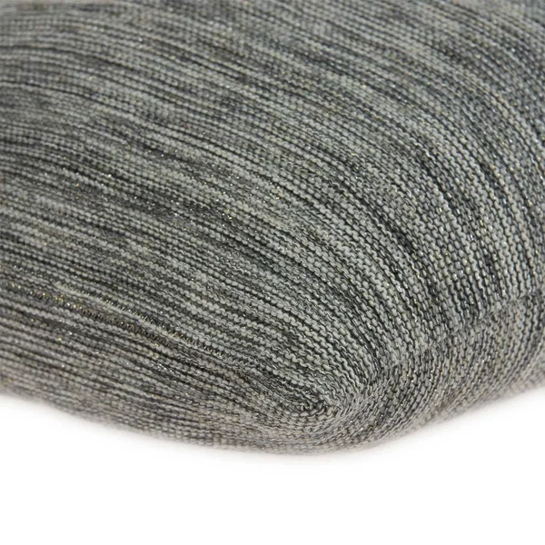 Casual Square Heather Gray Accent Pillow Cover - Cotton - Single - 20 x 20
