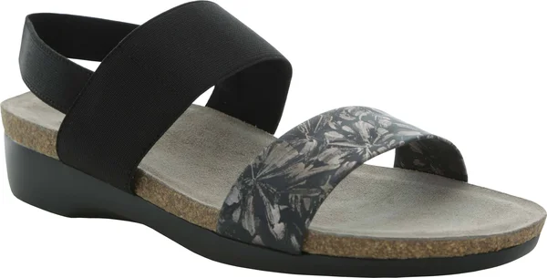 Munro Pisces Womens Molded Insoles Slip on Wedge Sandals, Dark Floral