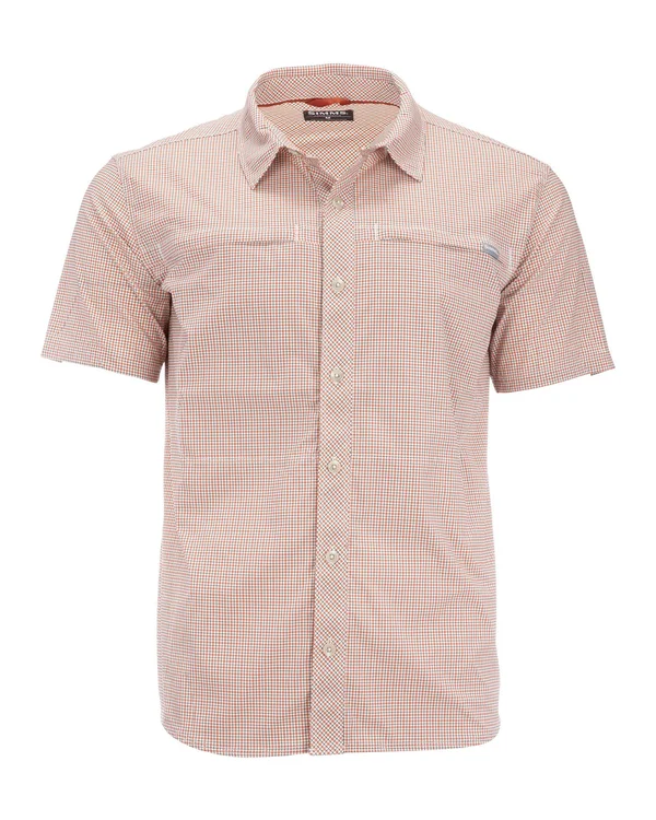 Simms Stone Cold SS Shirt Laguna Morada Plaid, M