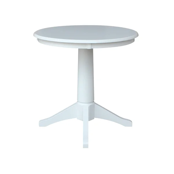 International Concepts 30x22 Round Top Pedestal Table - 34.9x22H - Espresso