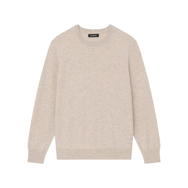 NAADAM The Essential Cashmere Sweater Mens in Cement, L