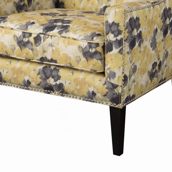 Madison Park Barton Wing Chair, Yellow