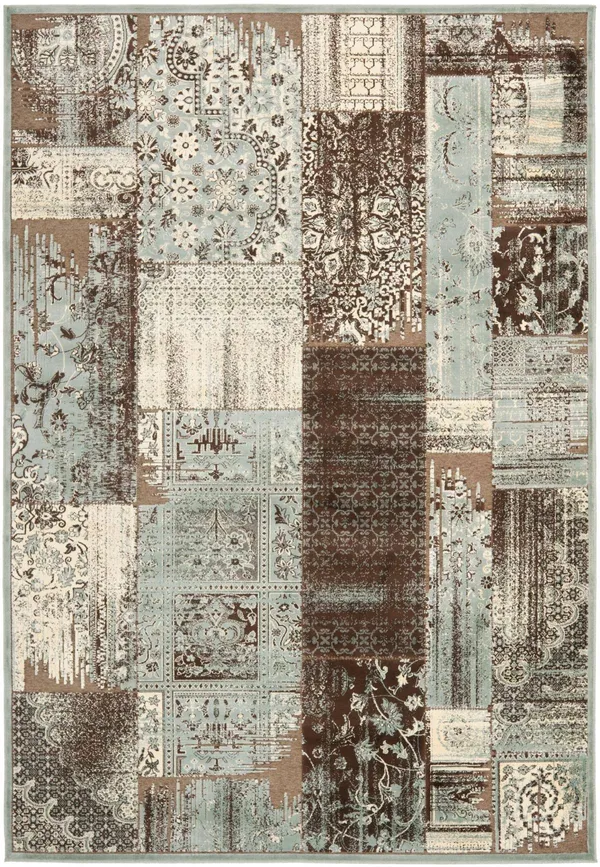 Safavieh Paradise Rug PAR100 Light Blue - Anthracite, 8& x 11& 2x22