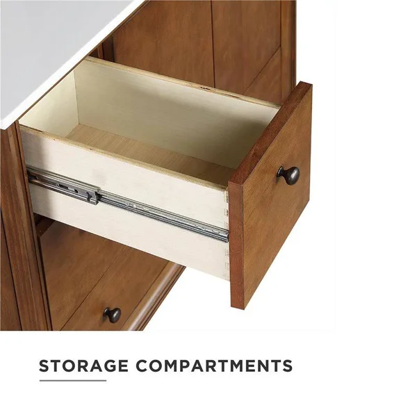 Dorel Living Bleeker 36 inch Bathroom Vanity - Chocolate Spice