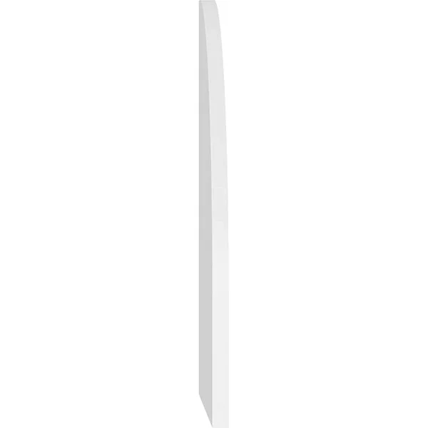 Ekena Millwork GVPQL26X3601SN 26x22W x 36x22H Quarter Round Top Left Surface Mount PVC Gable Vent: Non-Functional, w/ 3-1/2x22W