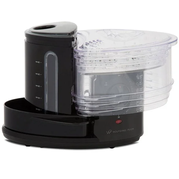 Wolfgang Puck 1400 Watt BPA-Free 3-Tier Rapid Food Steamer - Essential Series - 16.2 x 11 x 10.3"