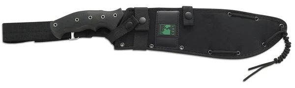 CRKT Chanceinhell Fixed Blade Machete: 18 inch Black Powder Coated