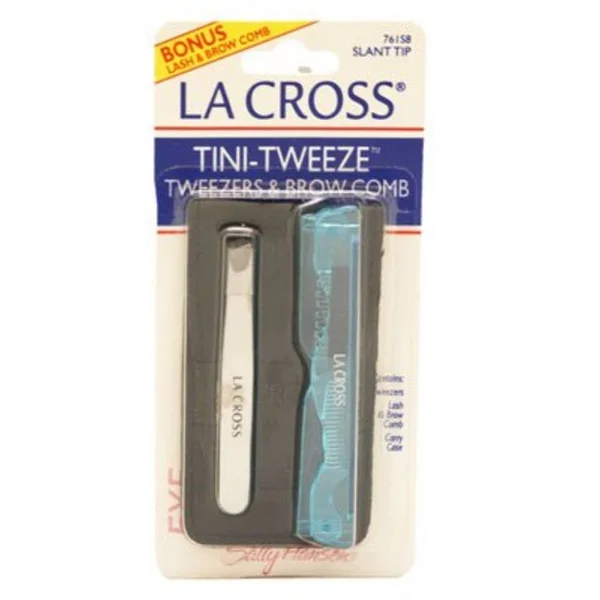 Sally Hansen La Cross Tini-Tweeze Tweezers Brow Comb Slant Tip (761s8), 0 x 0 x 0