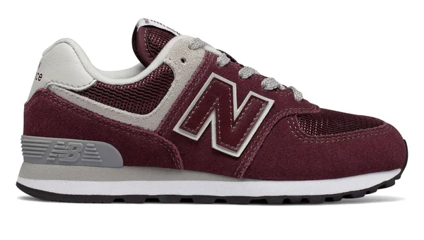 New Balance Kids 574 Burgundy Grey