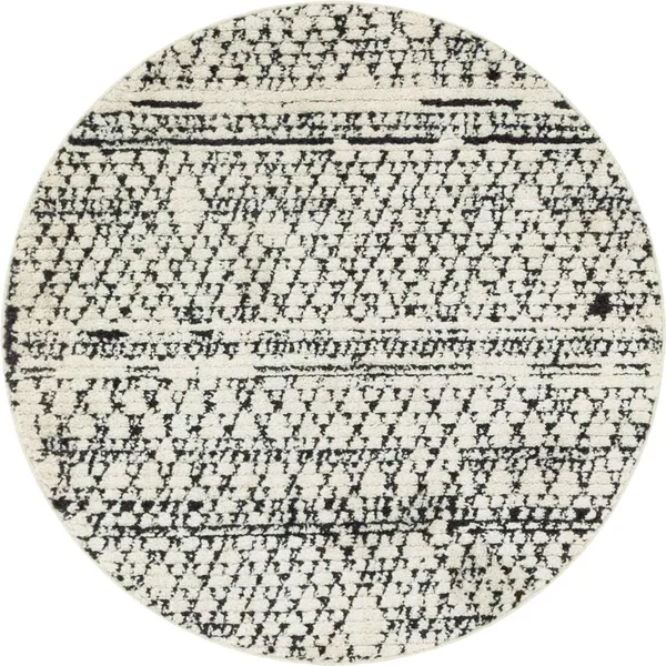 Unique Loom 3148428 4 x 6 ft. Atlas Morocco Rectangular Rug Ivory