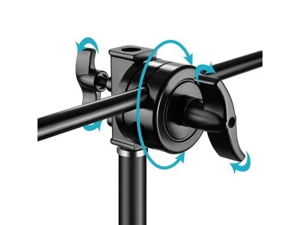 Neewer Photo Studio Heavy Duty 10 Feet/3 Meters Adjustable C-Stand - 3.5 feet/1 Meter Holding Arm, 2 Pieces Grip Head for Video R