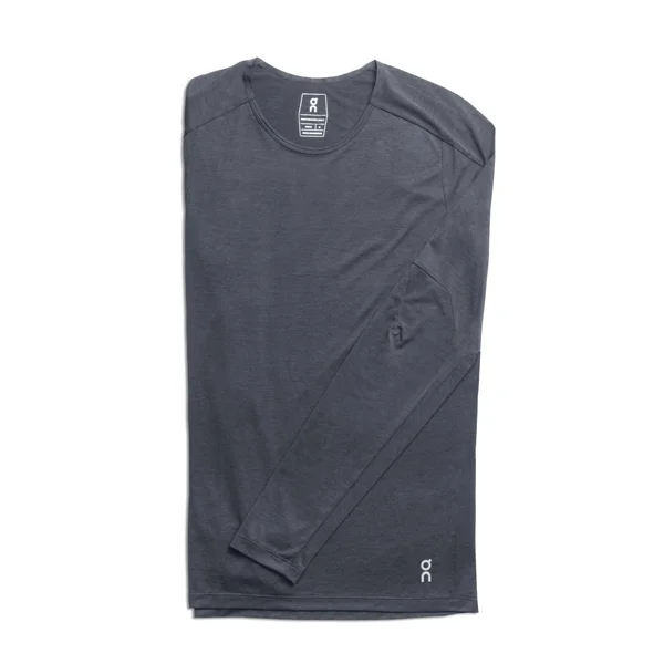 on Running Men's Performance Long-T - Dark, Medium