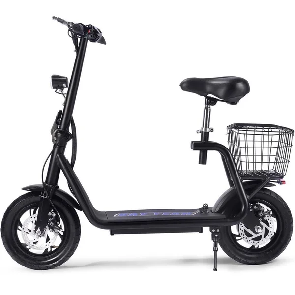 MotoTec Metro 350W 36V Lithium Electric Scooter - Black