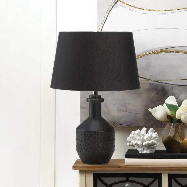 Gable Ridges Table Lamp White