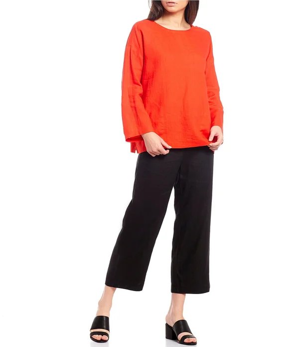 Eileen Fisher Handkerchief Linen Box Top - Xs