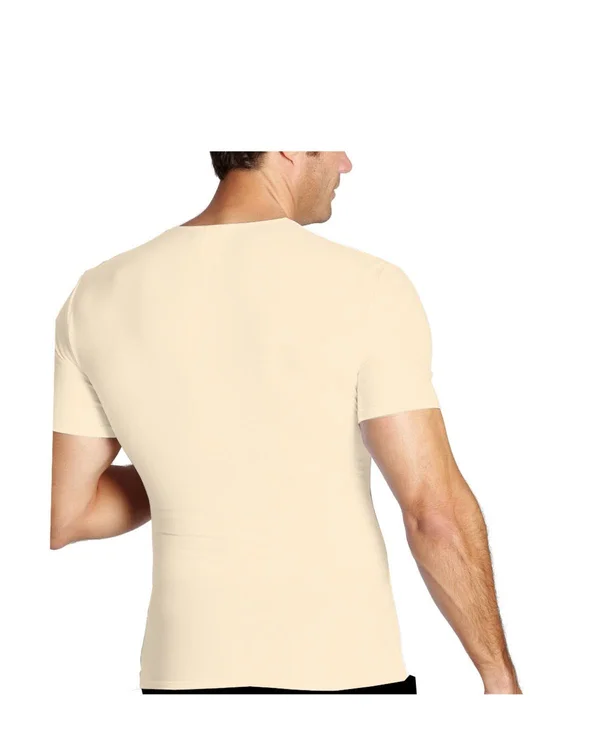 Insta Slim Men's Compression Short Sleeve Crew-Neck T-Shirt - Black