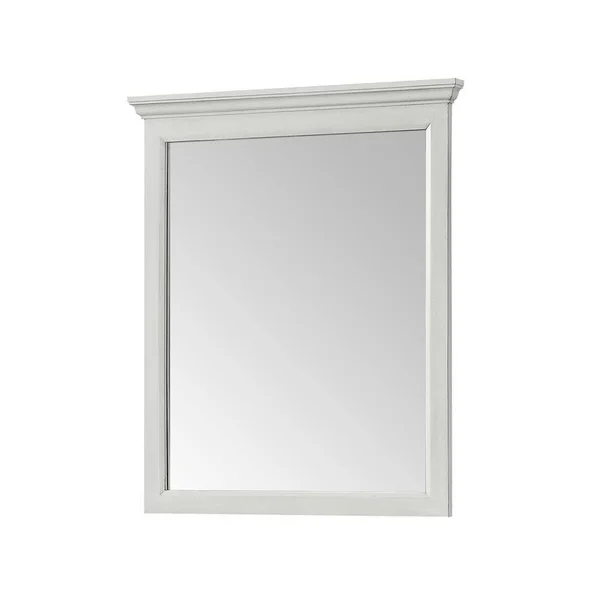 Home Decorators Collection 29.00 in. W x 34.00 in. H Framed Rectangular Beveled Edge Bathroom Vanity Mirror in Vintage Grey