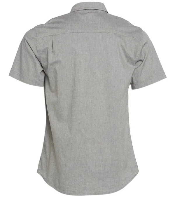O&Neill Service Short Sleeve Shirt (Light Grey Heather) Men's Clothing