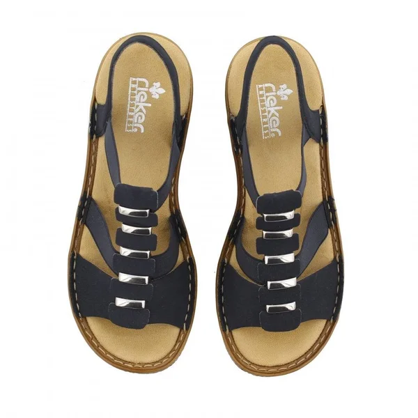 Women's Rieker 62850-14 Regina 50 Blue Synthetic Size 36 Medium
