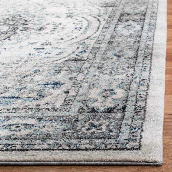 Safavieh Madison MAD926R 6&7x22 x 6&7x22 Square Light Grey, Fuchsia Area Rug