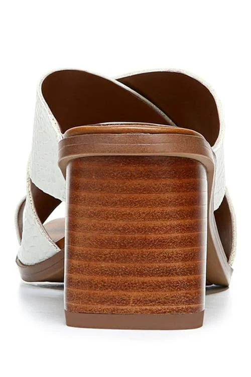 Franco Sarto Safia Block Heel Sandal - Size 7.5 in Putty at Nordstrom Rack